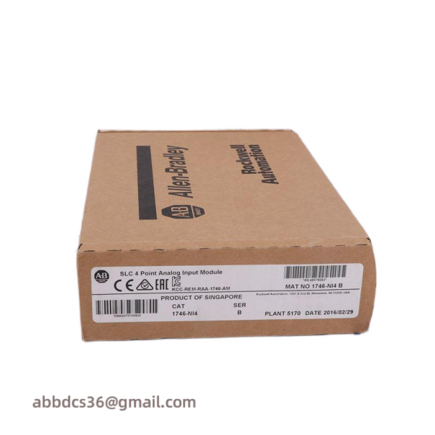 Allen Bradley 1746-NI4 SLC 4 Point Analog Input Module, for Precise Data Collection & Monitoring