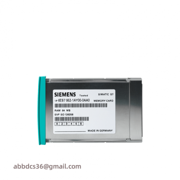 SIEMENS S7 RAM MEMORY CARD 6ES7952-1AH00-0AA0, Industrial Control Solutions