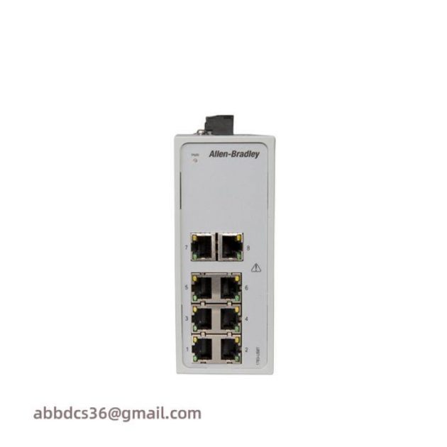 AB Industrial Controls 1783-US08T Ethernet Switch, Optimized for Industrial Networking