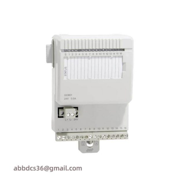 ABB DO801 3BSE020510R1: 24V 16 Channel Digital Output Module for Industrial Automation