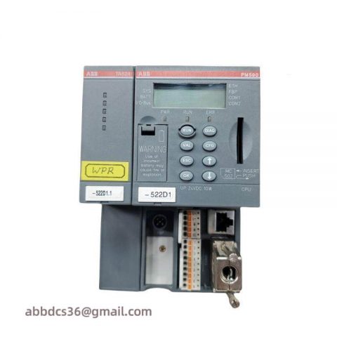 ABB PM590-ETH PLC Automation CPU, High Performance Control Solution