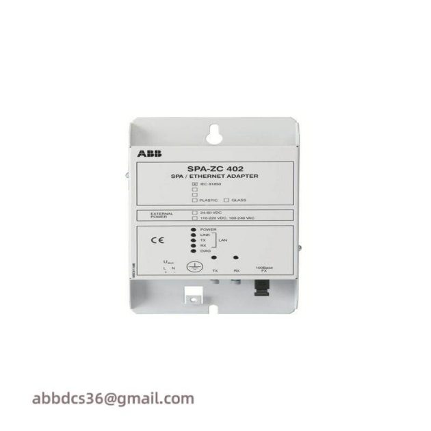 ABB SPA-ZC 402 Ethernet Adapter Module, Industrial Control Solutions