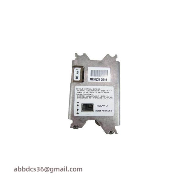 FISHER 38B5786X052 Relay Assembly for Industrial Control Systems