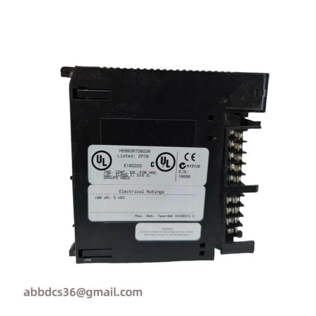 GE HE693RTD600R Input Module - High Performance RTD for Industrial Automation