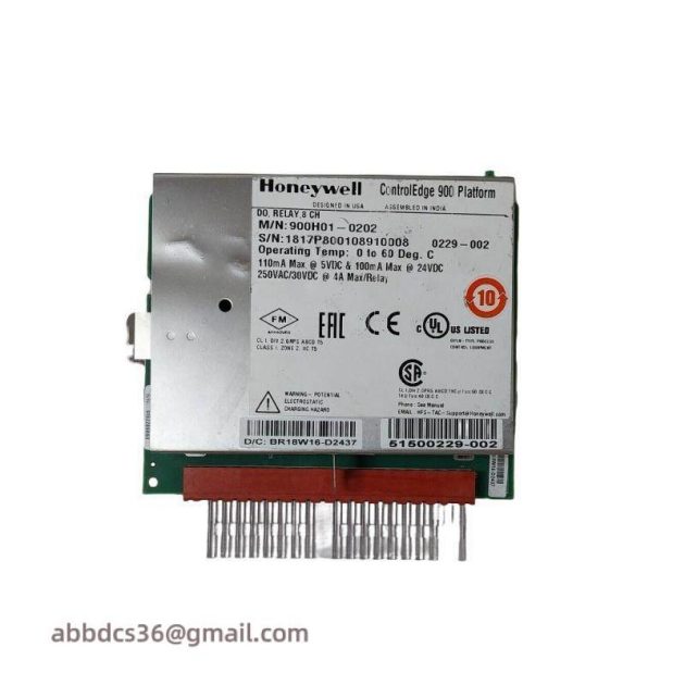 Honeywell 900H01-0202: Advanced Digital Output Relay Module for Industrial Control Systems