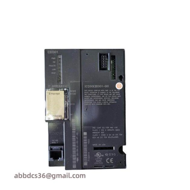 GE Automation IC200EBI001 Ethernet Network Interface Unit, Compact & High-Speed Networking Solution