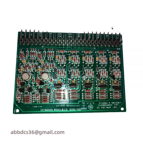 GE FANUC IC3600LRDH1B1D Relay Driver Card - Mark I/Mark II Series Gas/Steam Turbine Control