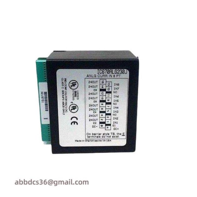 GE IC670ALG230: 8-Channel Analog Input Current Module