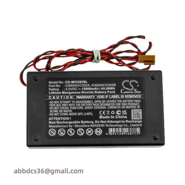 GE IC693ACC302A: Auxiliary Battery Module for Industrial Automation