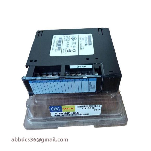 GE IC693MDL645 Positive/Negative Logic Input Module, Advanced Industrial Automation Solution