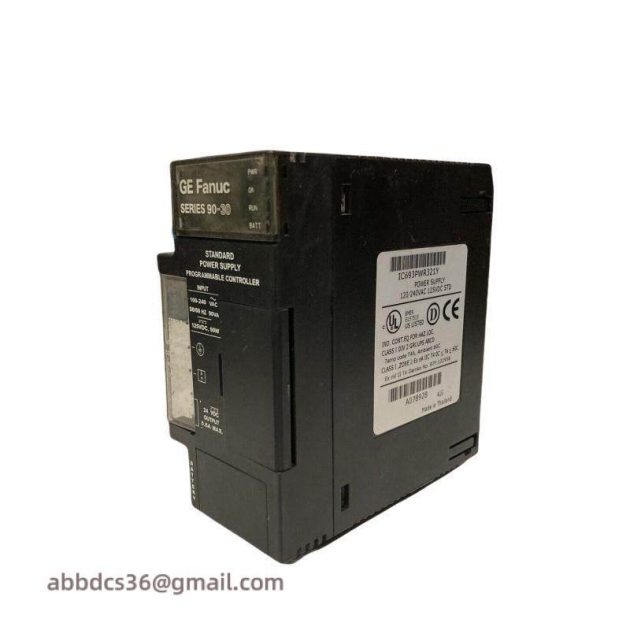 GE IC693PWR321Y: Standard Power Supply Module by GE, for Industrial Automation