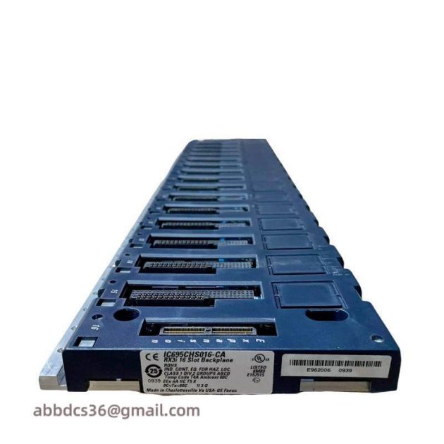 GE IC695CHS016 - Universal 16 Slot Base Module, Advanced Industrial Control Solutions