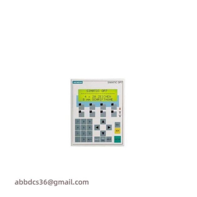 SIEMENS 6AV3607-1JC00-0AX1 Operator Panel: High-Performance OP7/PP LC Display