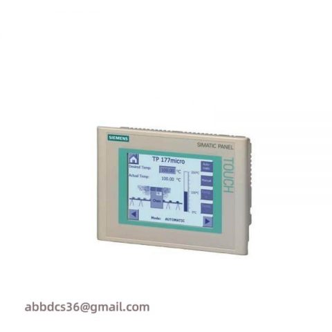 SIEMENS SIMATIC Touch Panel TP 177MICRO, 6AV6640-0CA11-0AX1, for S7-200, Blue Mode, STN Display, Configurable with WinCC Flexible