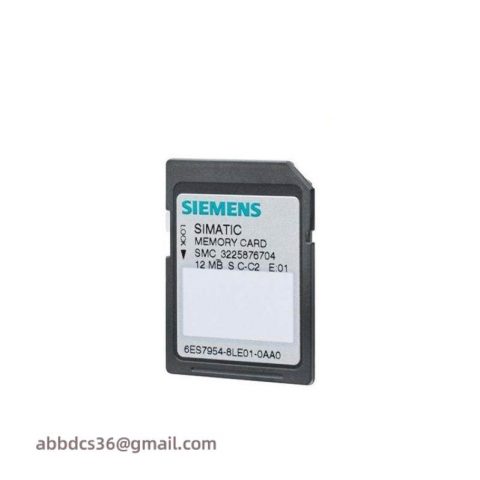 SIEMENS 6ES7954-8LE03-0AA0 Micro Memory Card, Designed for Efficient Control Systems