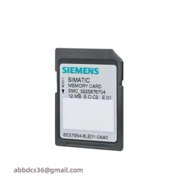 Siemens 6ES7954-8LP03-0AA0: Advanced Memory Card for Industrial Control Solutions