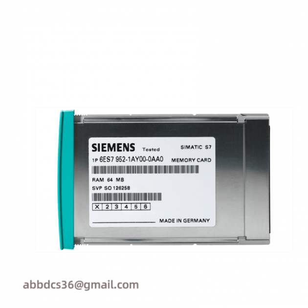 Siemens 6ES7952-1AK00-0AA0 RAM Memory Card for S7-400, Long Version, 8 MB