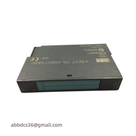 Siemens 6ES7 135-4GB01-0AB0 Analog Output Module: High-Precision Control for Industrial Automation