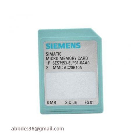 Siemens 6ES7 953-8LP31-0AA0 Memory Card for Industrial Control