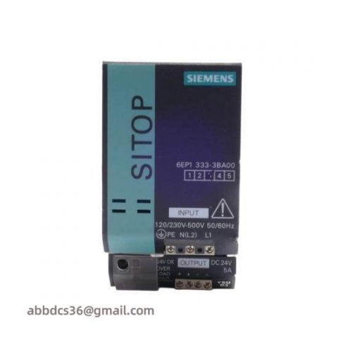 Siemens 6EP1 333-3BA00 Power Supply, Industrial Control Solutions