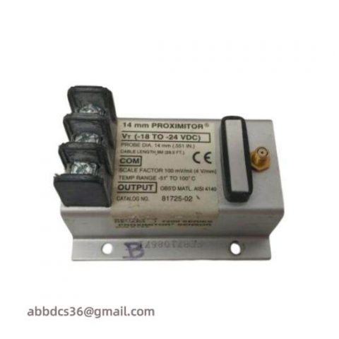 Bently Nevada 81725-02 Proximity Transducer, Precision Monitoring for Industrial Applications