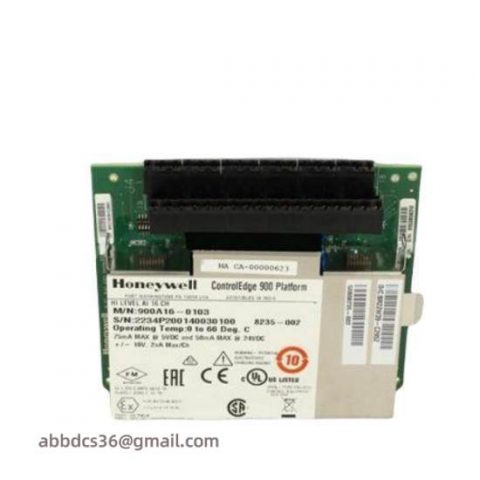 Honeywell HC900 Analog Input Module 900A16-0103, Industrial Control System Component